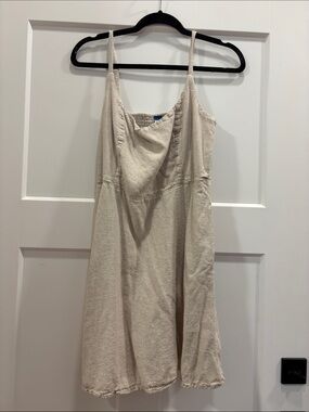 Beige Spaghetti Strap Sundress
